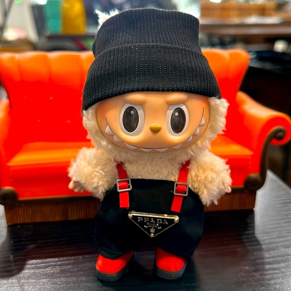Labubu Outfit Scottish lux style overalls hat & shoes (Labubu doll not included)